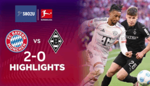 ไฮไลท์ฟุตบอล บาเยิร์น มิวนิค พบ โบรุสเซีย มึนเช่นกลัดบัค บุนเดสลีกา 2024 25