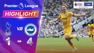 ไฮไลท์ฟุตบอล สเปอร์ส พบ ไบรท์ตัน พรีเมียร์ลีก 2024 25