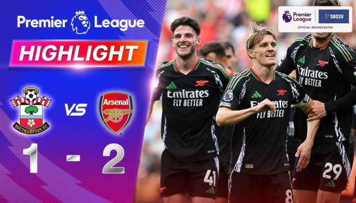 คลิปไฮไลท์ เซาธ์แฮมป์ตัน - อาร์เซน่อล 25/05/25 8 ไฮไลท์ฟุตบอล เซาธ์แฮมป์ตัน พบ อาร์เซน่อล พรีเมียร์ลีก 2024 25