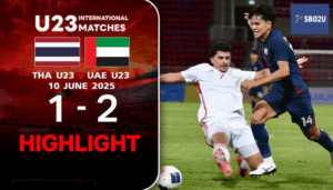 ไฮไลท์ฟุตบอล ทีมชาติไทย U23 พบ สหรัฐอาหรับเอมิเรตส์ U23 นัดอุ่นเครื่อง